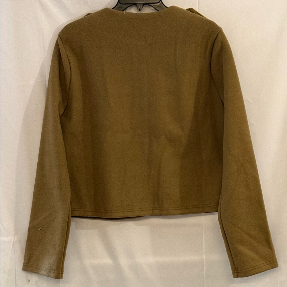 HYFVE Khaki Button-Up Women's Blazer - Picture 2 of 3